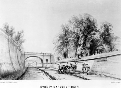 Sydney Gardens, Bath, printed by C. F. Cheffins by John Cooke Bourne